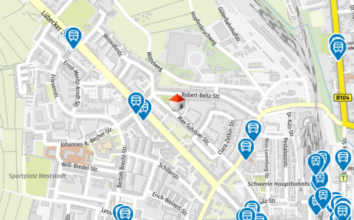 Geolyzer Kartenausschnitt