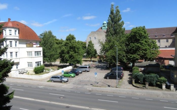 Blick zum Demmlerplatz