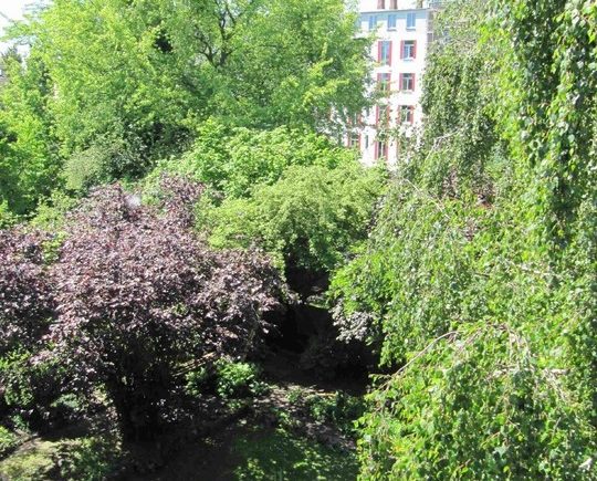 Blick vom Balkon